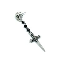 Solo pendiente Madame Black Mujer in Plata MBORTFSP01 - MBORTFSP01